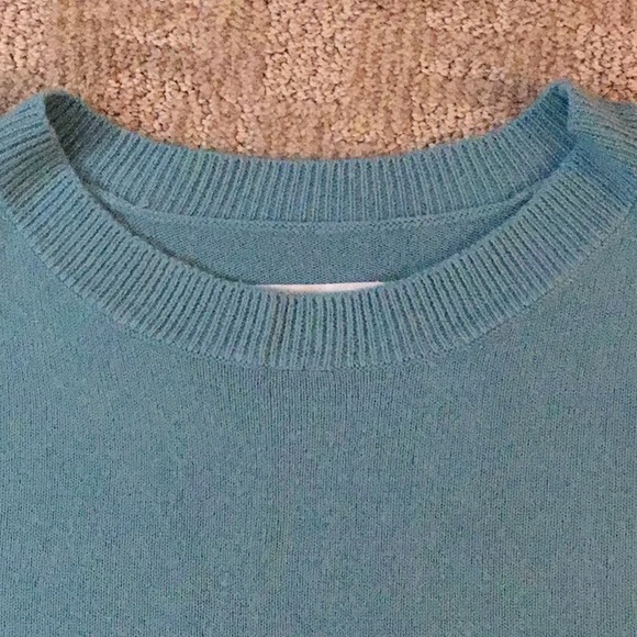 Elisabeth Williams Soft Teal color Sweater size Lg - Picture 4 of 7